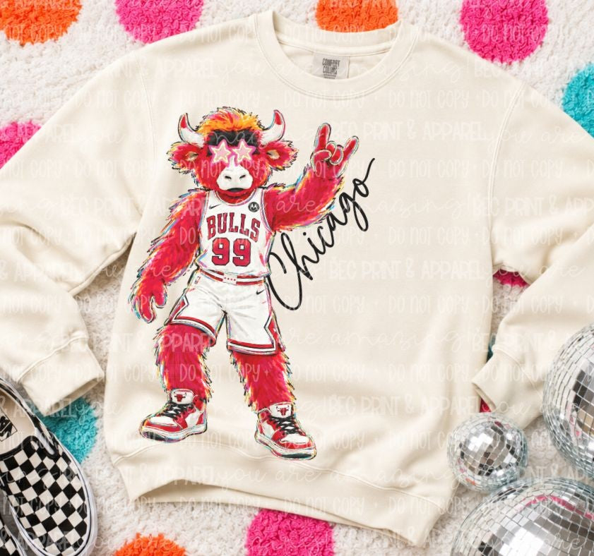 Bulls (Rockin NBA Mascot) - DTF