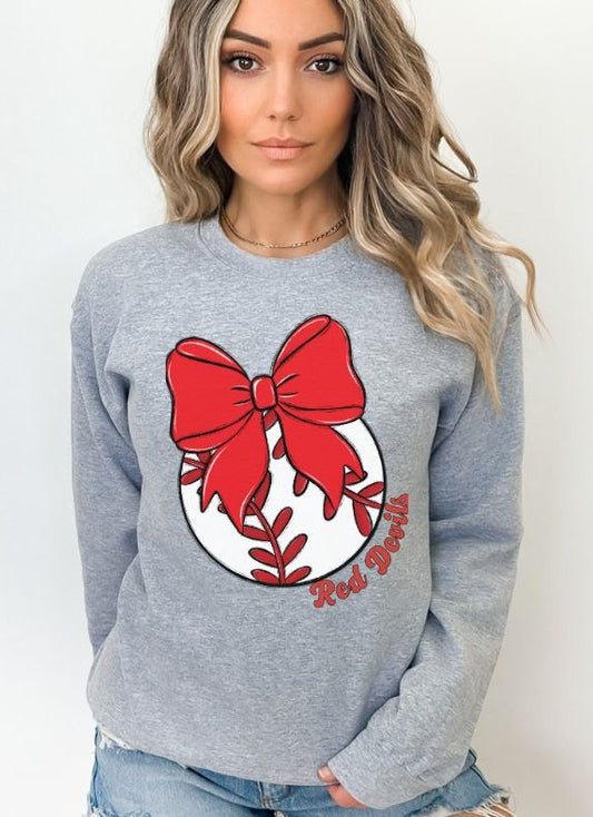 Red Devils Bows and Balls (Sports Package)  - DTF