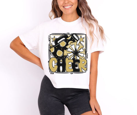 Cheer Collection (black/vegas gold) - DTF