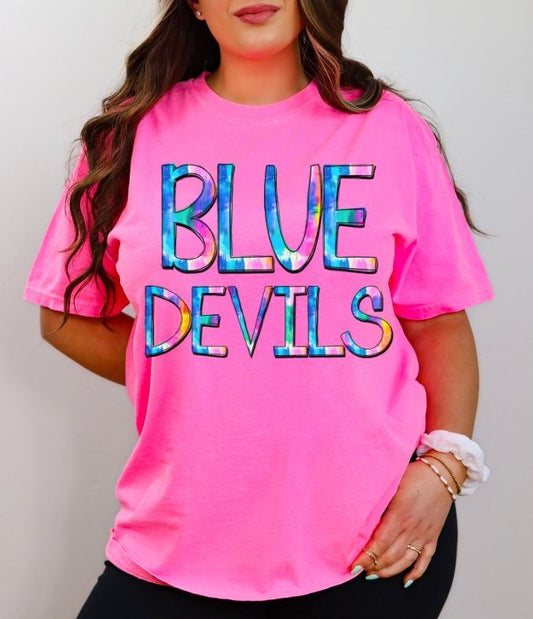Blue Devils (watercolor mascots) - DTF