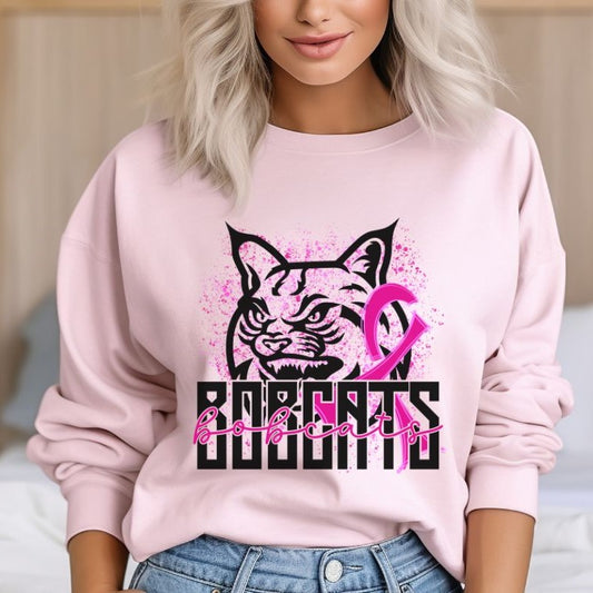 Bobcats Mascot (breast cancer) - DTF