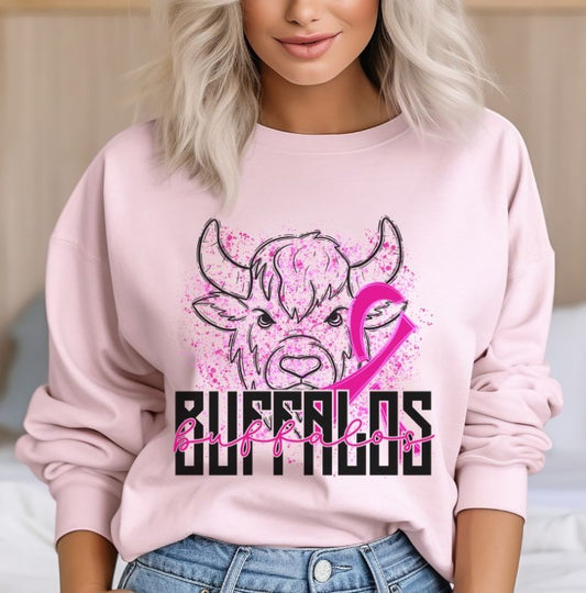 Buffaloes Mascot (breast cancer) - DTF