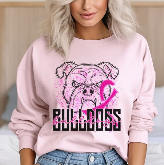 Bulldogs Mascot (breast cancer) - DTF