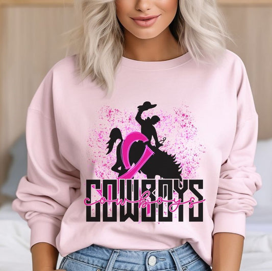 Cowboys Mascot (breast cancer) - DTF