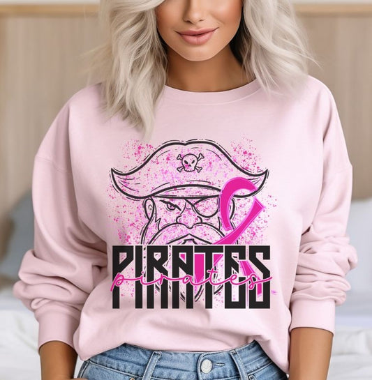 Pirates Mascot (breast cancer) - DTF