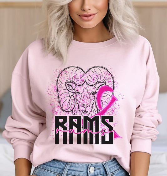 Rams Mascot (breast cancer) - DTF
