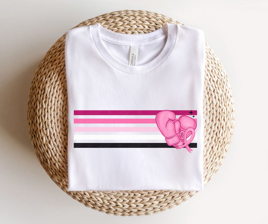 Breast Cancer Retro Stripes - DTF