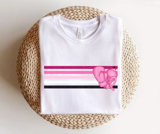 Breast Cancer Retro Stripes - DTF