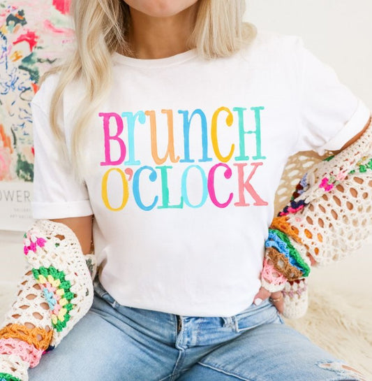 Brunch O'clock (distressed watercolor) - DTF