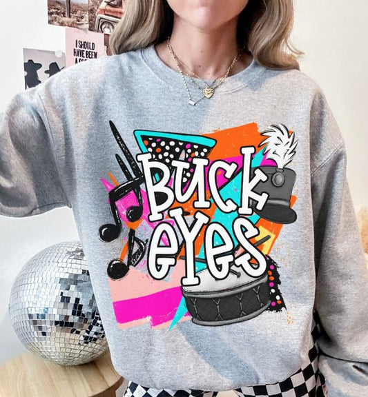 Buckeyes (Bright Retro Band Mascot) - DTF