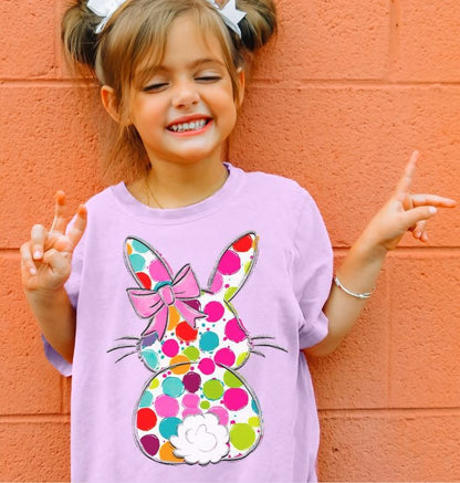 Bunny (Bright Polka Dots) - DTF