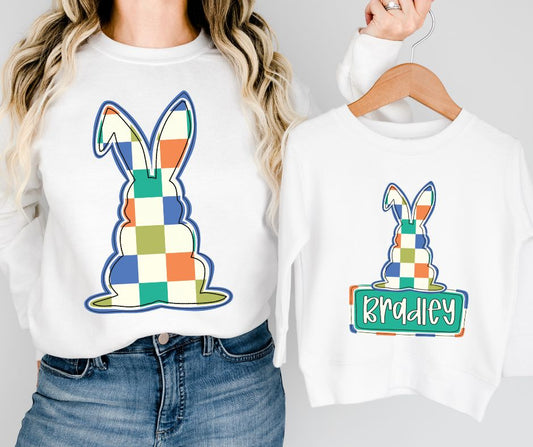 Bunny Checkerboard - DTF