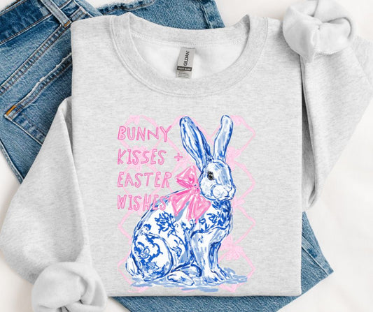 Bunny Kisses Easter Wishes - DTF
