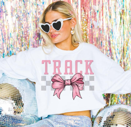 Track (Checkered Bow - coquette)  - DTF