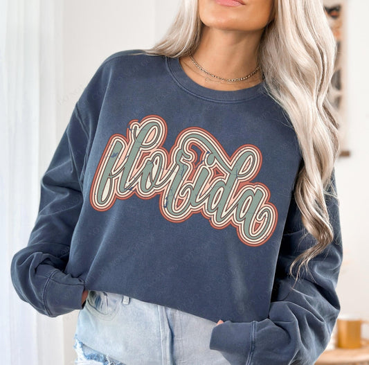 Florida (boho stacked distressed) - DTF