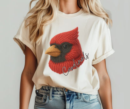 Cardinals (Faux Yarn Mascot) - DTF