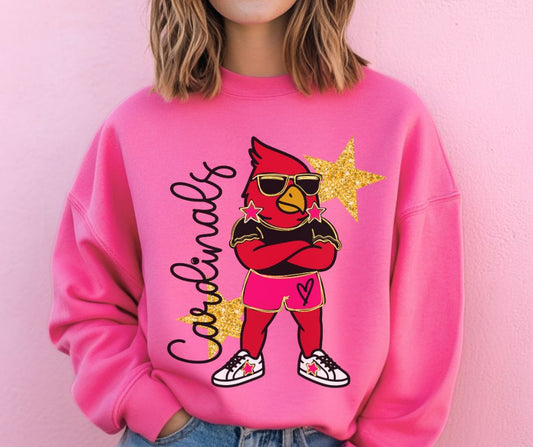 Cardinals (Glitzy Mascots) - DTF