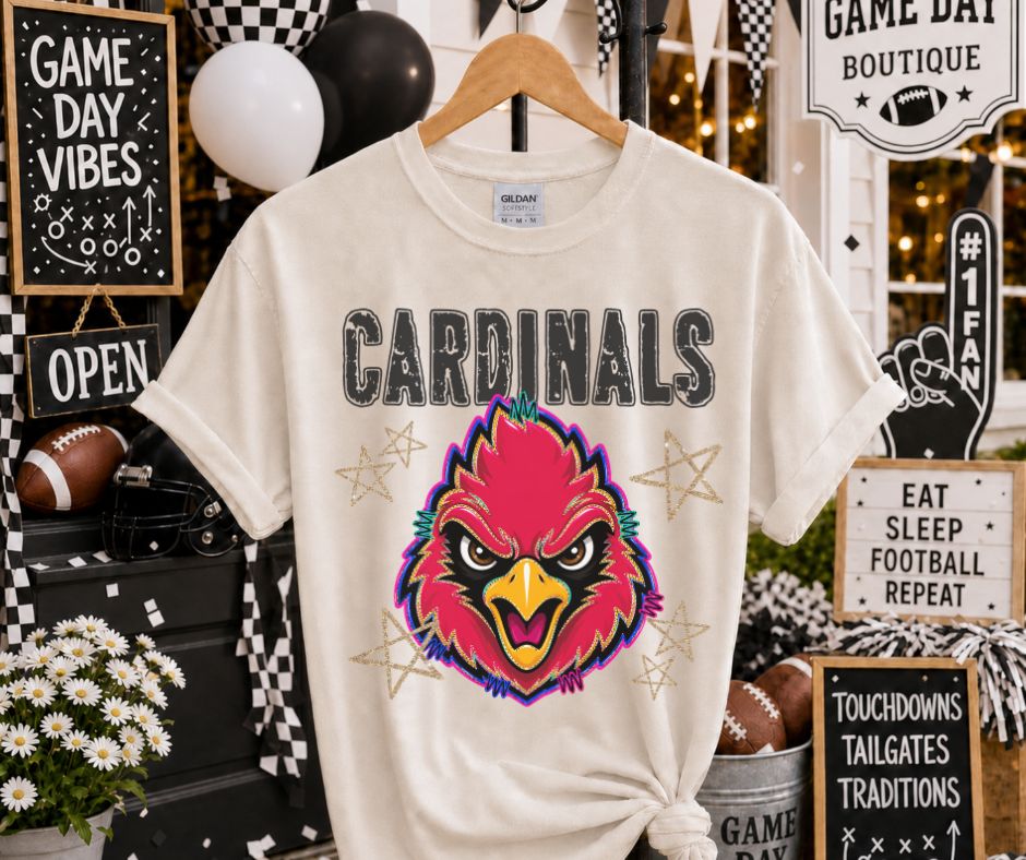 Cardinals (Grunge Varsity Mascot) - DTF