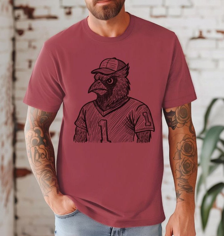 Cardinal (Sketched Jersey Mascot) - DTF