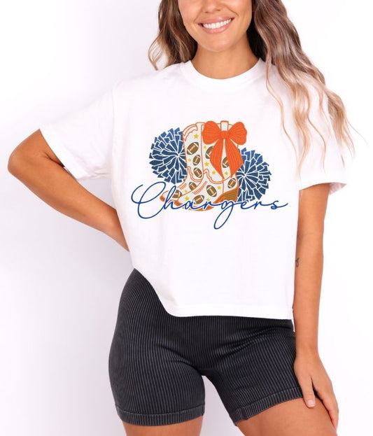 Chargers - Orange/Royal Blue 2 (Drill Team Mascots)  - DTF
