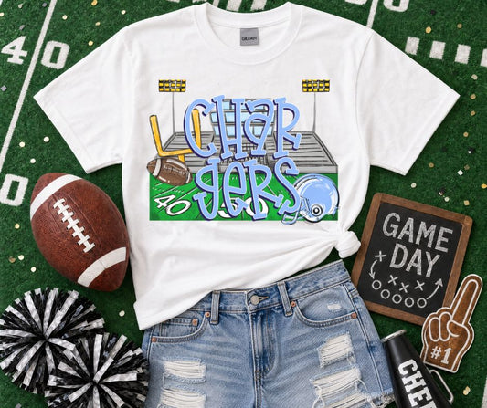 Chargers - Columbia Blue/Navy (Stadium Blitz Mascot) - DTF