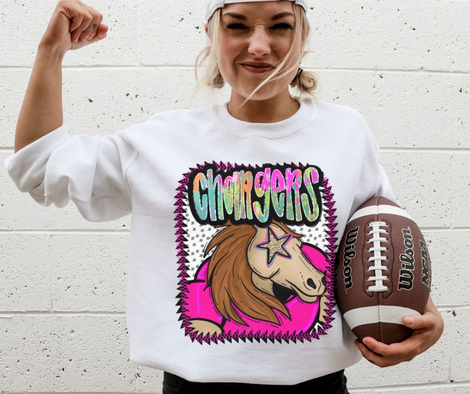 Chargers (Pink Jersey Mascots) - DTF