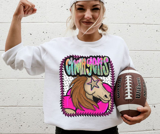 Chargers (Pink Jersey Mascots) - DTF