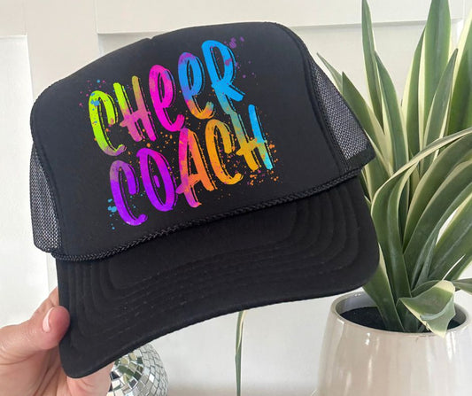 Cheer Coach (Bright Colored Graffiti Style Words) - DTF