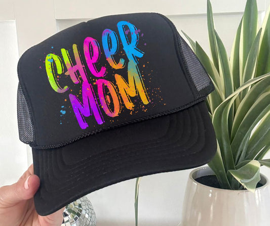 Cheer Mom (Bright Colored Graffiti Style Words) - DTF