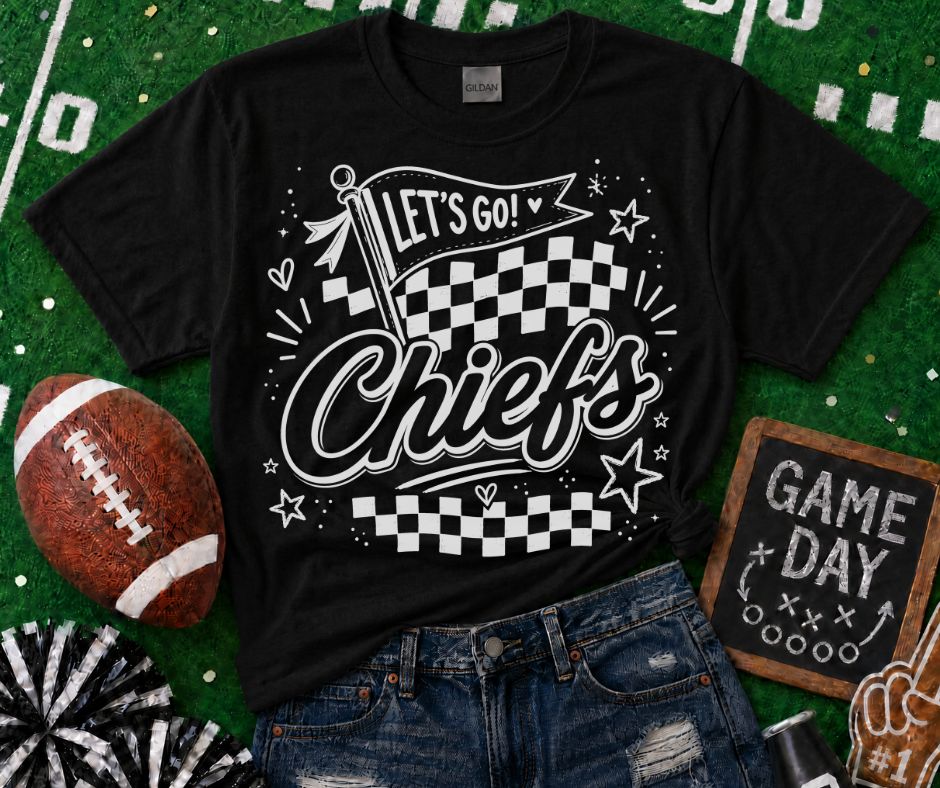 Chiefs (Lets Go Doodle Check Mascot) - DTF