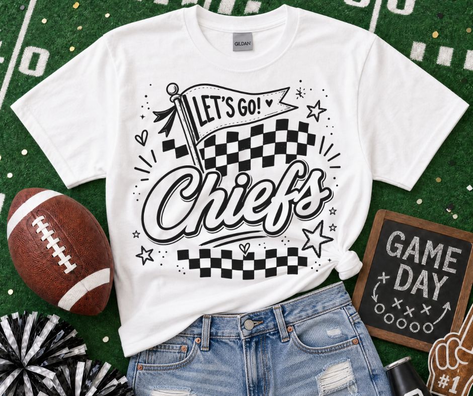 Chiefs (Lets Go Doodle Check Mascot) - DTF