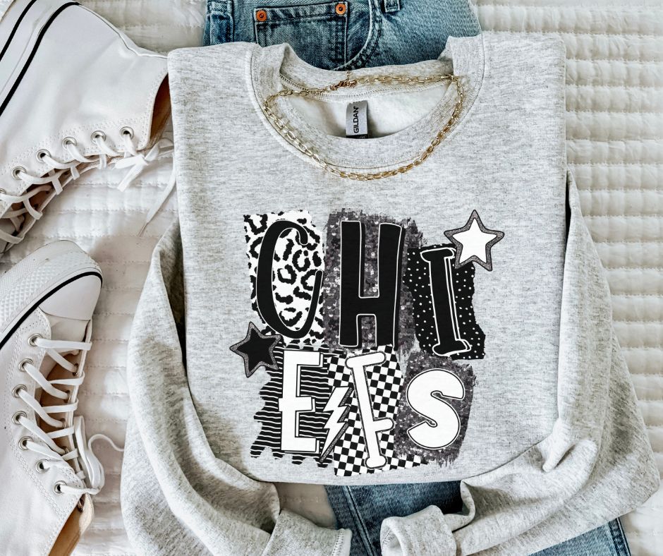 Chiefs (BW Collage Mascot) - DTF