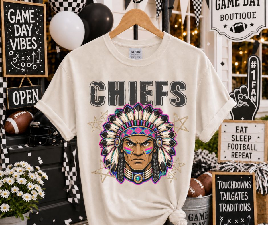 Chiefs (Grunge Varsity Mascot) - DTF