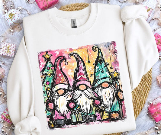 Christmas Gnomes (Whimsical/Trendy) - DTF