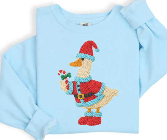 Christmas Goose (Faux Yarn) - DTF