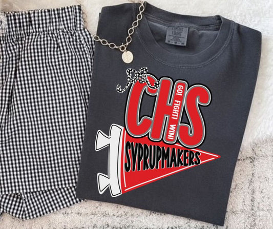 Syrupmakers - CHS/Red/Black (Spirit Pennant Mascots) - DTF