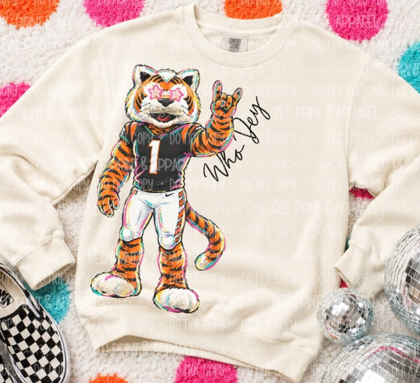 Cincinnati - Who Dey (Rockin NFL Mascot) - DTF