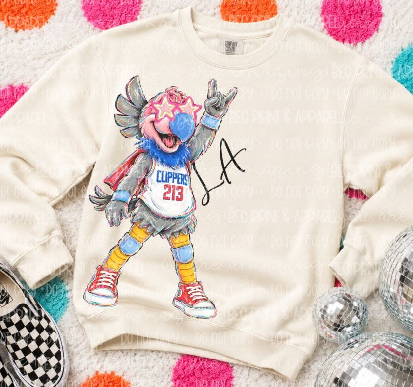 Clippers (Rockin NBA Mascot) - DTF