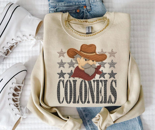 Colonels (Faux Yarn and Stars Mascot) - DTF