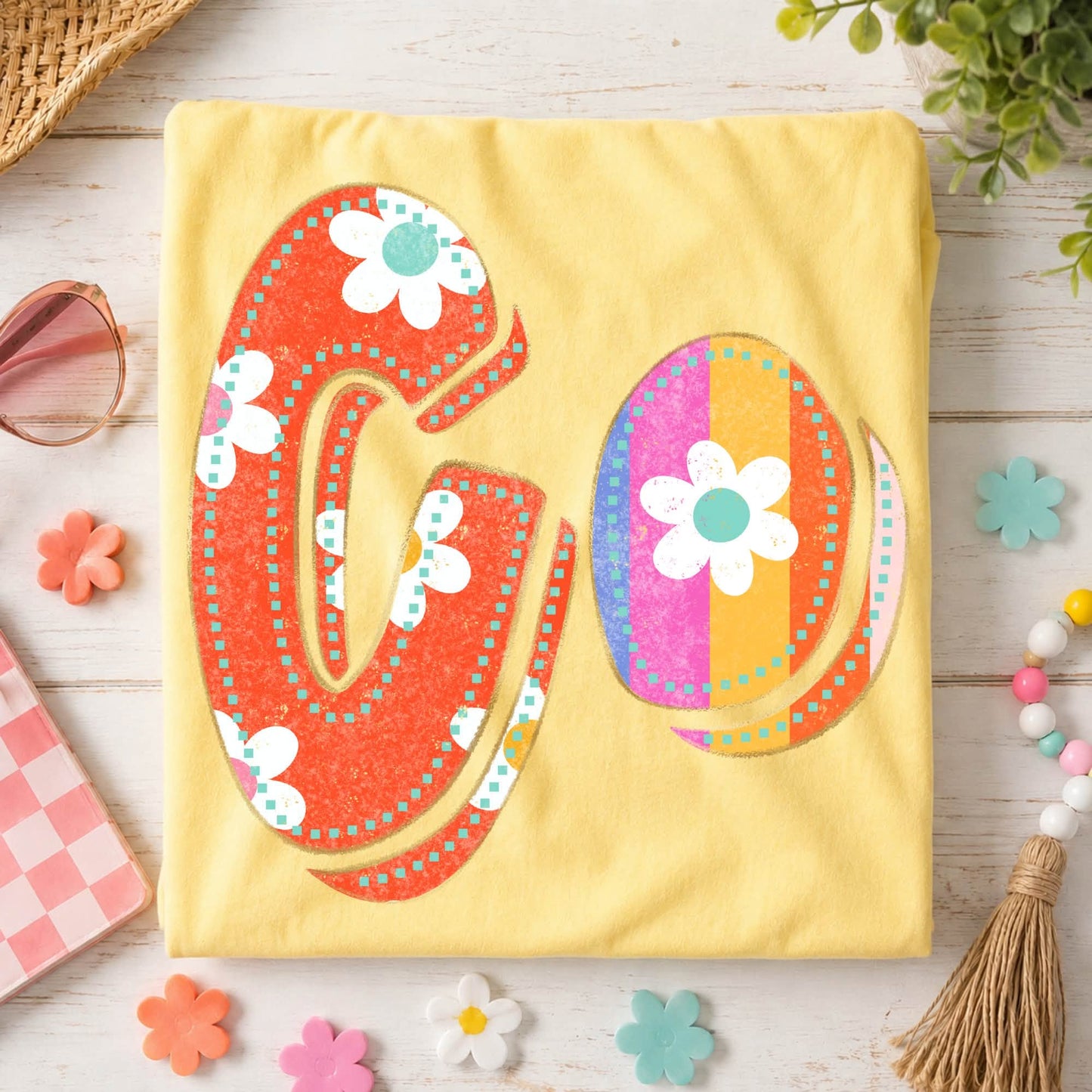 Colorado (Flower Power Distressed Doodle State) - DTF
