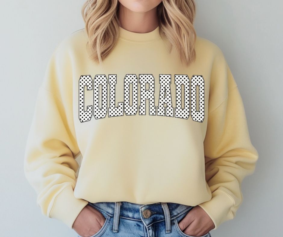Colorado (Blk/White Polka Dot States) - DTF