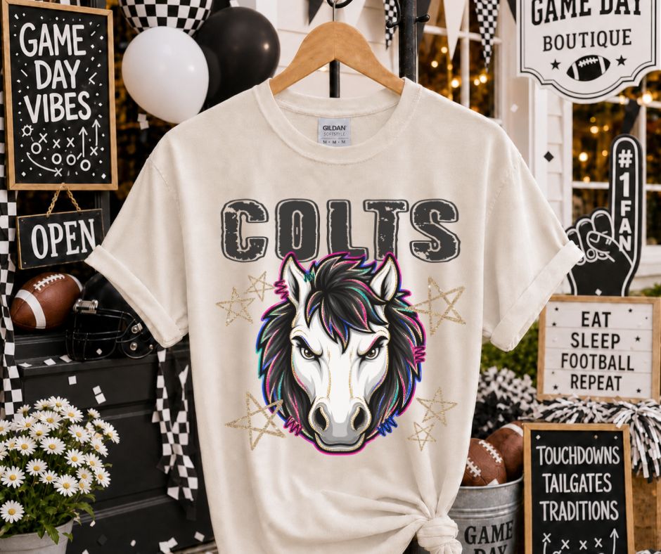 Colts (Grunge Varsity Mascot) - DTF