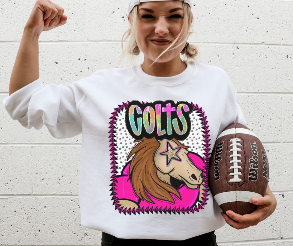 Colts (Pink Jersey Mascots) - DTF