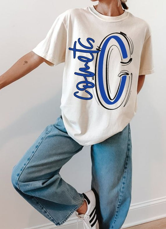 Comets - C/Royal Blue (Spaced Out School Spirit) - DTF