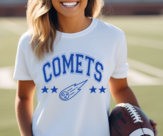 Comets - Royal Blue (Stars & Tradition Mascots) - DTF