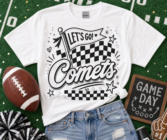Comets (Lets Go Doodle Check Mascot) - DTF