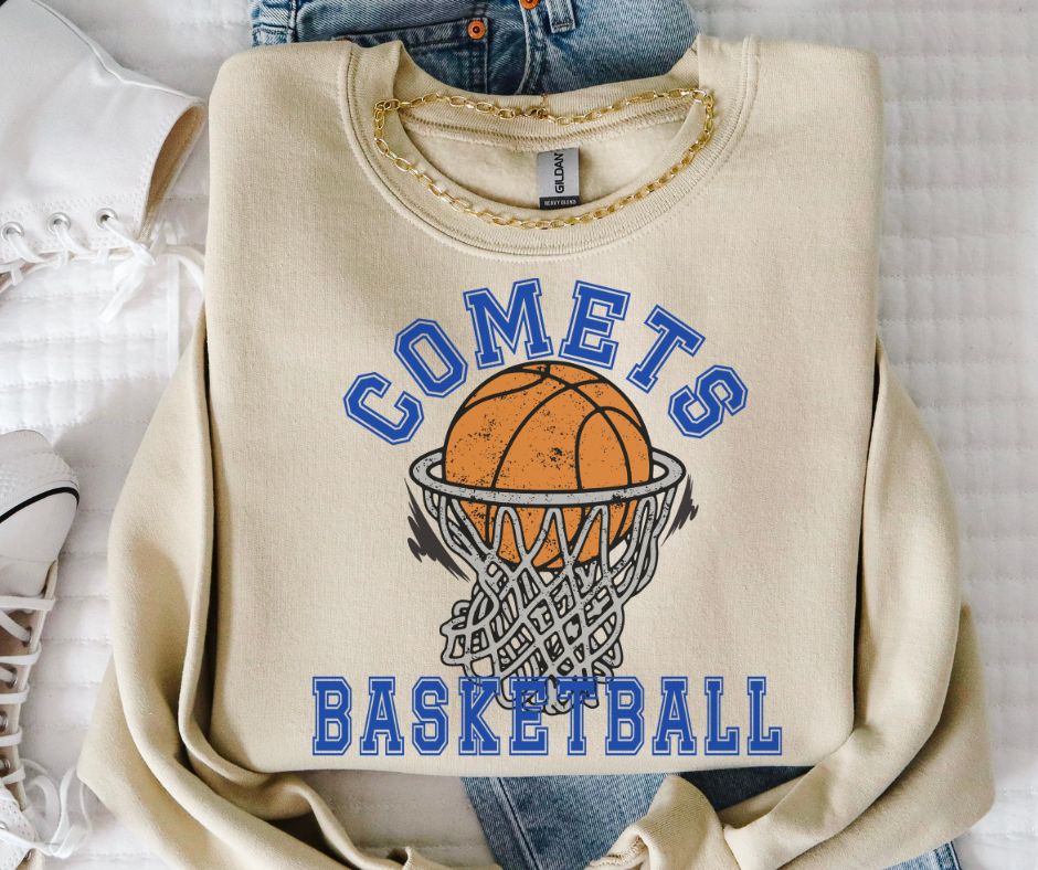 Comets (Basketball Grunge Mascot) - DTF