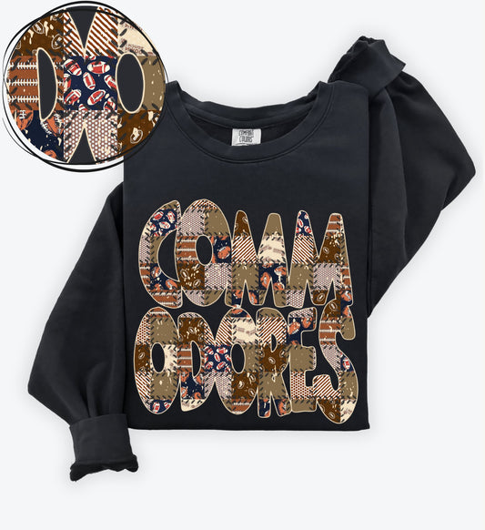 Commodores (Quilted Patchwork Football Teams) - DTF