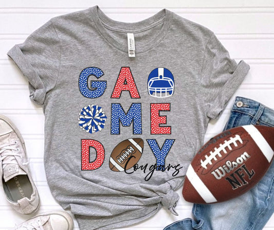 Cougars (Game Day Football Collage) - DTF