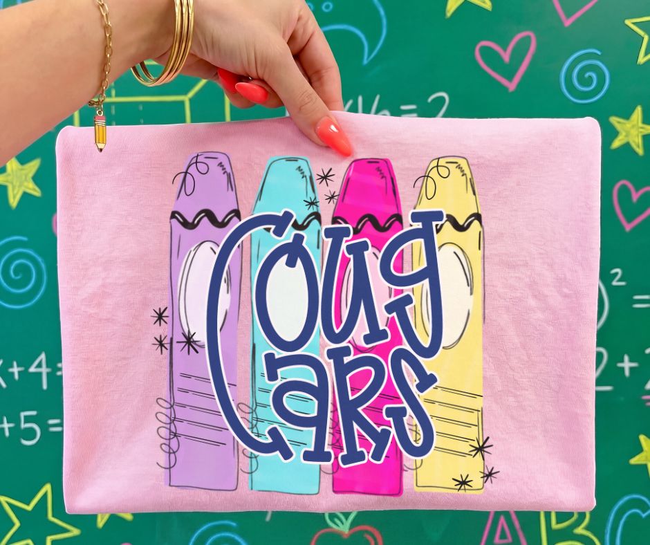 Cougars (Crayon Doodle Mascots) - DTF